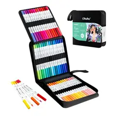 GENERICO - Ohuhu Pupe Paper-Friendly - marcador base de agua - set de 60 colores