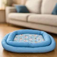 GENERICO - Summer Sleep - Cama Refrescante para Mascotas - Talla M - Azul