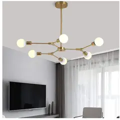 GENERICO - Lámpara de techo moderna de decoración de 6 luces sin focos