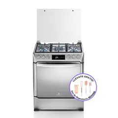 INDURAMA - COCINA GLP MONTECARLO ZAFIRO 5 HORNILLAS + SET DE REPOSTERIA BEHOME DE REGALO