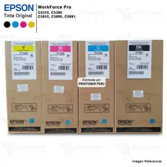 EPSON - KIT DE TINTA T11B T11A NEGRO CYAN MAGENTA YELLOW WF- C5810 C5890