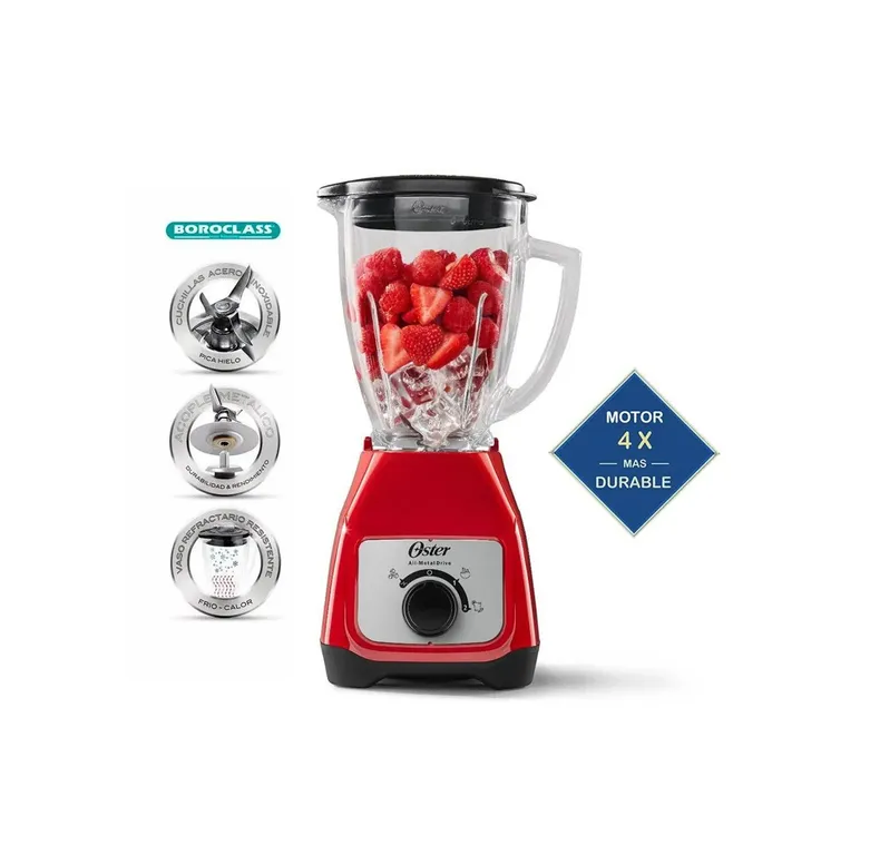 COMBO LICUADORA BLSTKAG-RPB + OLLA ROJO CKSTRC1700R