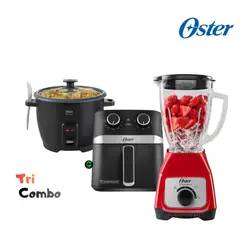 OSTER - Combo Licuadora 1-5L+ Freidora y Olla Arrocera