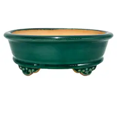 PERUBONSAI - MACETA ESMALTADA – YIXING – 21.0 X 16.0 X 6.5 cm