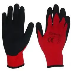 ASAKI - GUANTES POLIÉSTER PAR CON JEBE ANTIDESLIZANTE 10 255MM - CÓDIGO - ASK017