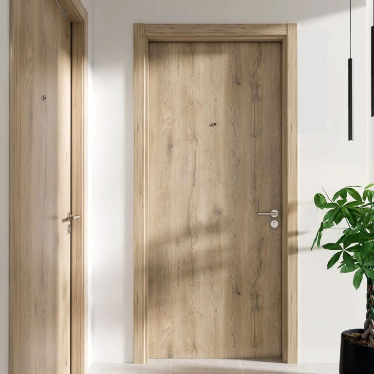 Puerta de Melamina Casatto Interior - 60 x 210 cm - Macadamia Pelikano