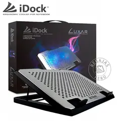 IDOCK - Cooler Gaming Luxar Dual Ventiladores Aluminio 2 USB