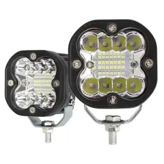 JET - Faro Explorador 3PuLG 22 LED Blanco 66W Luz Potente Off Road 1pcs