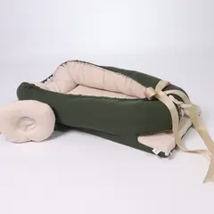 ACOLCHONADITOS - NIDO COLECHO - VERDE MILITAR ARENA