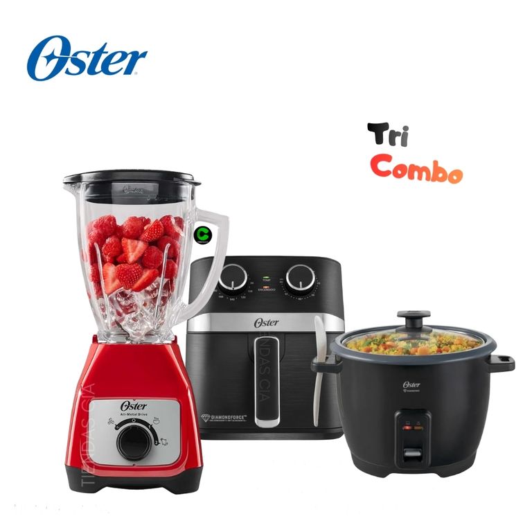Combo Licuadora BLSTKAG-RRD + Freidora 4L y Olla Arrocera