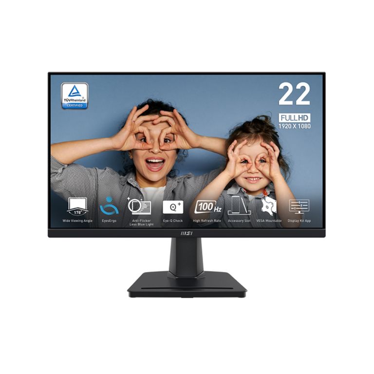 Monitor Pro-Mp225V De 22" Va, 100Hz, Conexión Vga - Ideal Para Trabajo Y Entretenimien