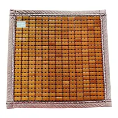 WELL BEING - Cubre asiento de bambu antideslizante color marron