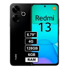 XIAOMI - Redmi 13 6GB 128GB Negro