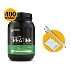 OPTIMUM NUTRITION - CREATINA DE 1200gr CON CUCHARA MEDIDORA - CREATINA MONOHIDRATADA Y MICRONIZADA