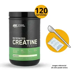 OPTIMUM NUTRITION - CREATINA DE 1200gr CON CUCHARA MEDIDORA Y SHAKER - CREATINA MICRONIZADA