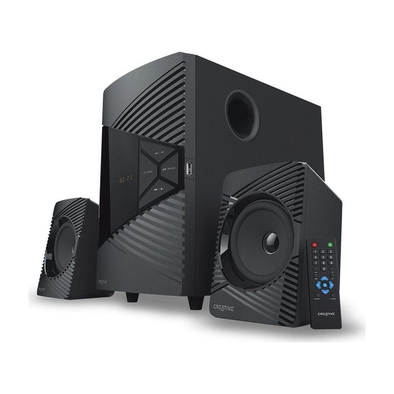Parlante 2.1 Sbs E2500 Con Bluetooth Y Radio Fm - Conexión Usb, Sonido Potente Y