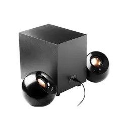 CREATIVE - Parlante Pebble Plus 2.1 - 8W/16W, Conexión Usb Y 3.5Mm, Diseño Compacto En Color