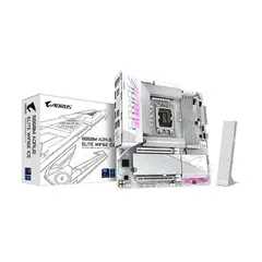 GIGABYTE - Placa madre B860M A ELT mATX blanca DDR5 velocidad eficien