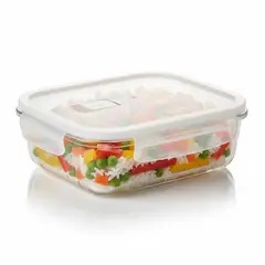 PENTHA - Táper De Vidrio Hermético Rectangular 1520ml Diseño Elegante