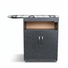 GENERICO - Planchador Negro Cubo Viene Armado con ruedas