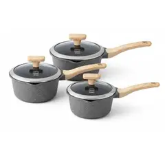 VALESKA - Juego de Ollas de roca Volcánica VL-SPSA6