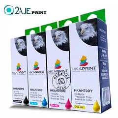 2AJE PRINT - Kit Tinta Compatible Para HP GT53 / GT52 – 4 Colores