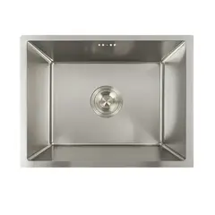 XM - Lavadero de Cocina de Acero Inoxidable 58x46x21 cm Con desagüe canastilla y tapa