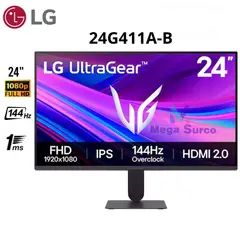 LG - MONITOR GAMING 24 24G411A-B FHD IPS 144HZ 1MS HDMI DP