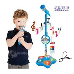 GENERICO - Micrófono para Niño con Luces Karaoke en Casa Celeste