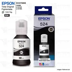 EPSON - TINTA T524 T524120 NEGRO BOTELLA DE 127ml L15150 - ORIGINAL