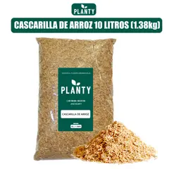 GENERICO - Sustrato Premium - Cascarilla de Arroz 10 Litros 1.38kg