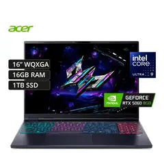 ACER - Laptop Predator Helios Neo 16S AI Core Ultra 9 275HX, RTX 5060 8GB, 16GB RAM, 1TB SSD, 16" OLED