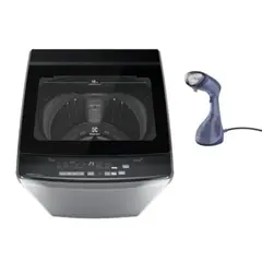 ELECTROLUX - Combo Lavadora Carga Superior 18kg Inverter EWIP18F2XSWG + Vaporizador de Ropa EPS10