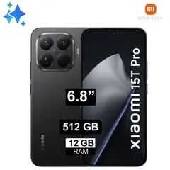 XIAOMI - Celular 15T Pro 12gb + 512gb - NEGRO