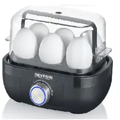 SEVERIN - HERVIDOR DE HUEVOS EK 3166 6 UNIDADES CON CONTROL COCCIÓN EK3166