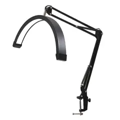 SEISA - Lámpara LED Profesional Media Luna con Brazo Articulado, 3 Colores y Brillo Ajustable para Estética