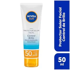 NIVEA - Protector Solar Facial Sun Control Brillo y Efecto Matificante 50 FPS