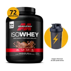 MUSCLETECH - Proteína Iso Whey 100% 5 lbs - Chocolate + SHAKER