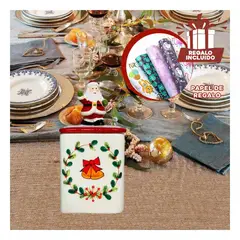 ANIMALIA - Bombonera Noel para Compartir Dulces y Sorpresas con Familia NAV 22 Rojo Y+Papel Regalo