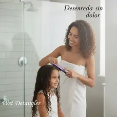 GENERICO - CEPILLO - WET DETANGLER HAIR BRUSH LILA-NEGRO