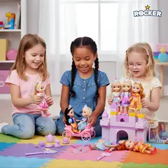 GENERICO - BOX DE 6 MUÑECAS PRINCESAS MUSICAL