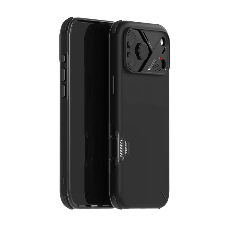 Case iPhone 17 Pro Max Aprueba Golpes Con MagSafe + Control de Cámara Negro