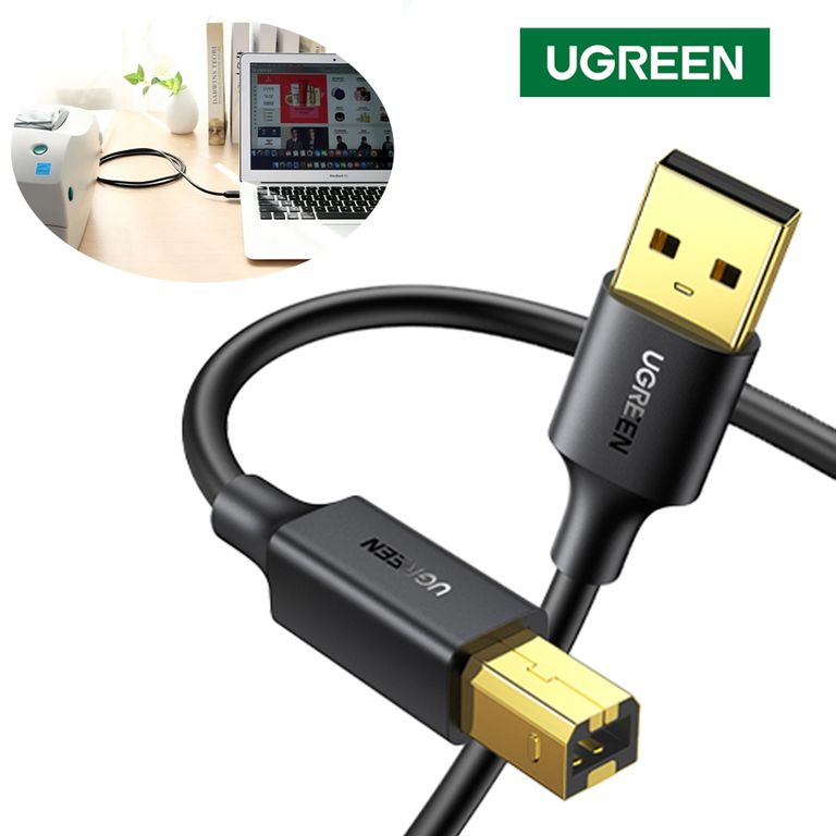 Cable para Impresora USB 2.0 2 Metros Alta Velocidad 480Mbps
