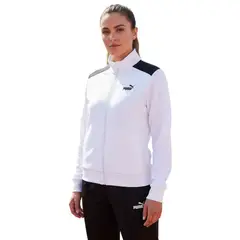 PUMA - Buzo Conjunto Poly 685075 02 Blanco-Negro para Mujer