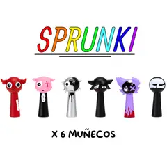 GENERICO - Juguete Set de Figuras Coleccionables Sprunki 8 Personajes