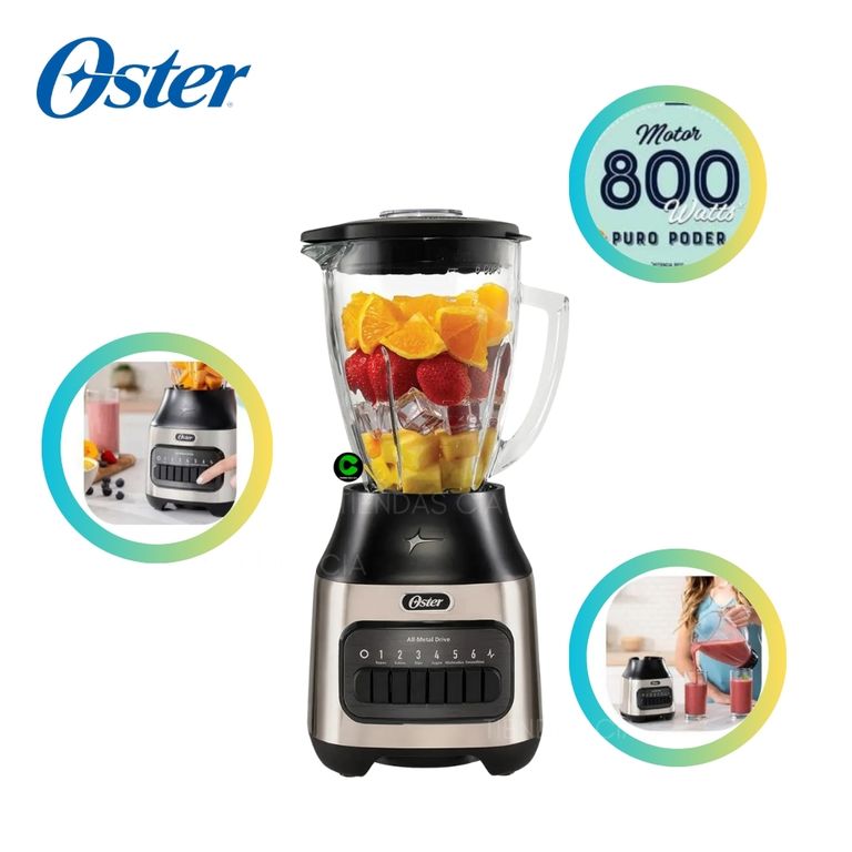 Licuadora Oster® 6 velocidades BLSTPEG-NPB  más pulso