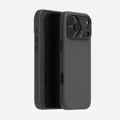 AULUMU - Case iPhone 17 Pro Con MagSafe + Cuero Vegano Negro