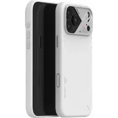 AULUMU - Case iPhone 17 Pro Con MagSafe + Cuero Vegano Blanco