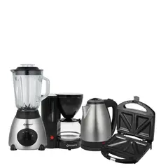 IMACO - Cuatricombo Licuadora + Hervidor + Cafetera + Sandwichera