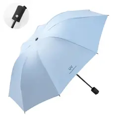 GENERICO - Sombrilla PARAGUAS Portátil Semiautomático con Filtro UV